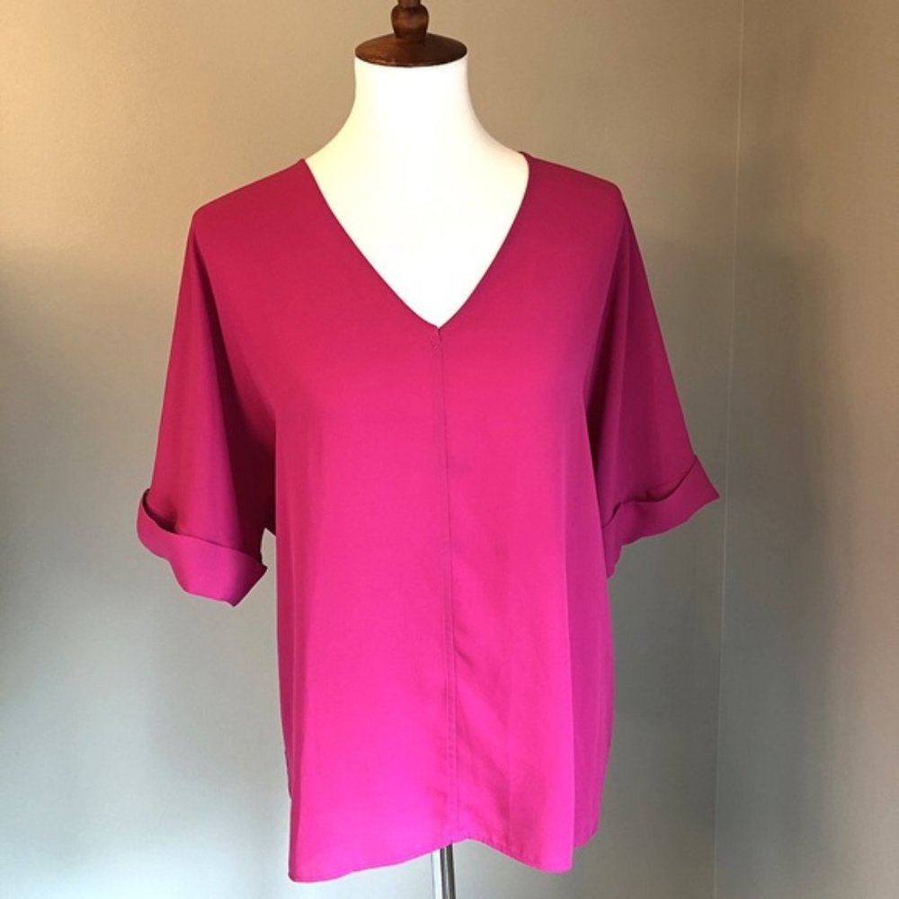 Zoa New York pink oversized blouse
